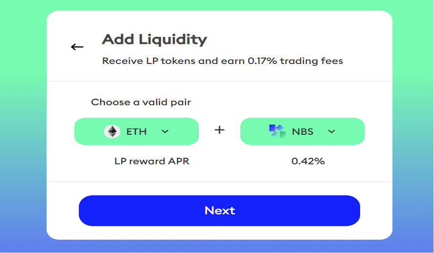 add liquidity page